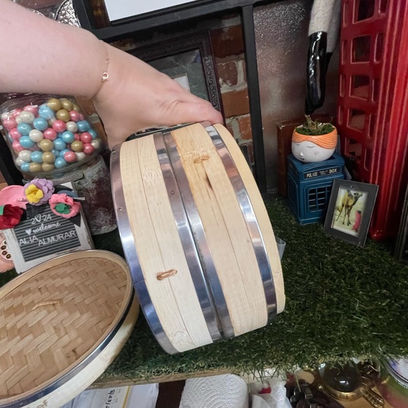 Vonshef Bamboo 2 Tier Steamer With Stainless Steel Rings - Picture 6 of 8